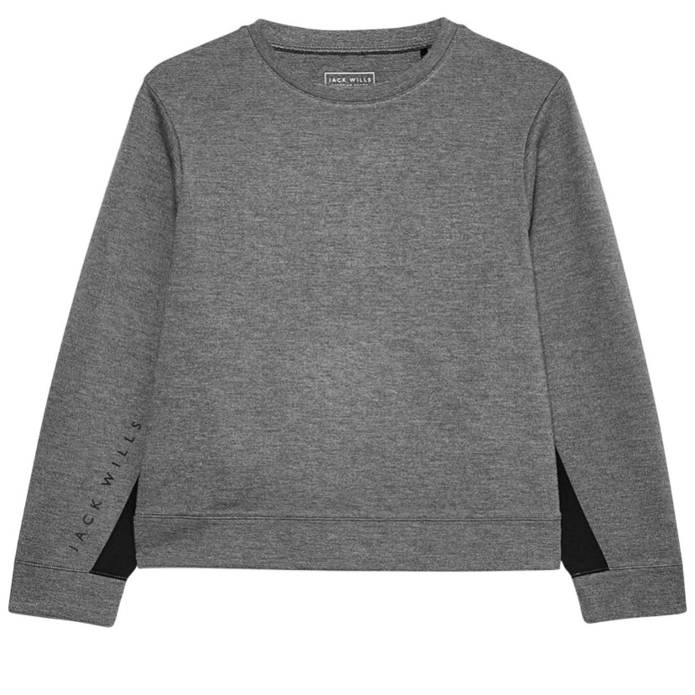 Jack Wills Cannington Woven Mix Crew Neck Sweatshirt